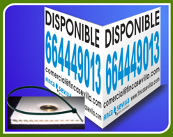 Carteles dobles plegados en polipropileno con ollaos metálicos