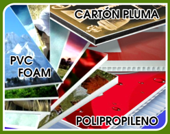 Carteles impresión directa sobre rigidos